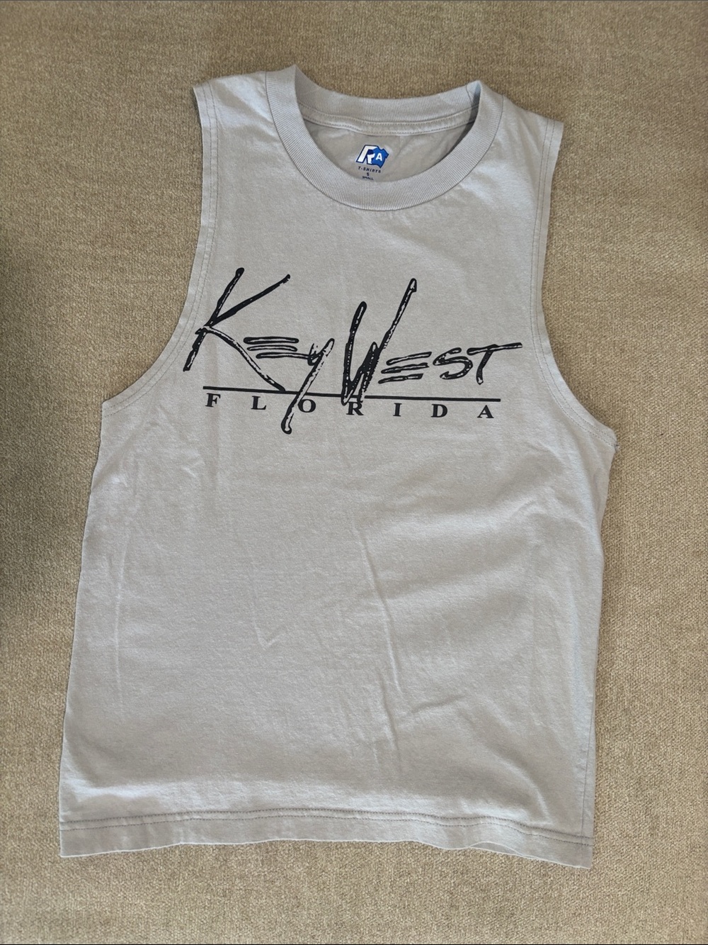 Key West Florida Sleeveless Tee - Light Gray